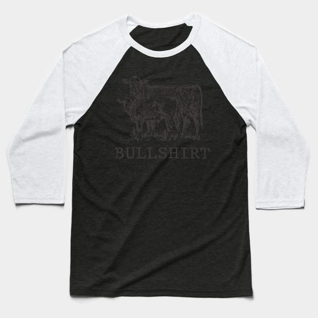 Bullshirt Cow Funny Baseball T-Shirt by ValentinkapngTee